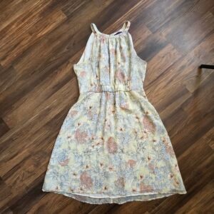 Tommy Hilfiger Floral Chiffon Halter Dress Size 12 Cottagecore Softgirl feminine